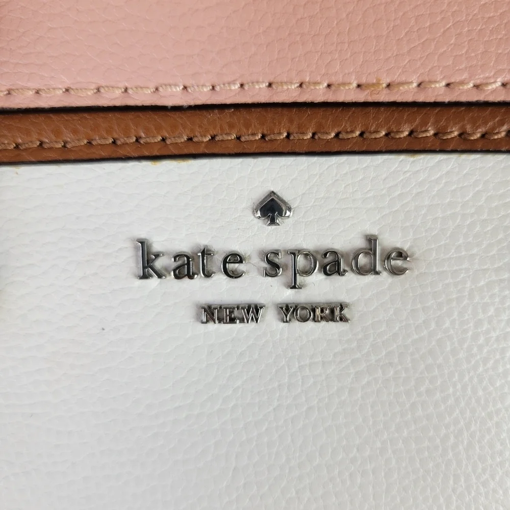 KATE SPADE // Ltd Ed color block patterson dome satchel medium detachable strap